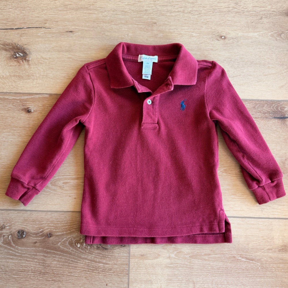 Ralph Lauren toddler red/Maroon Polo Shirt
